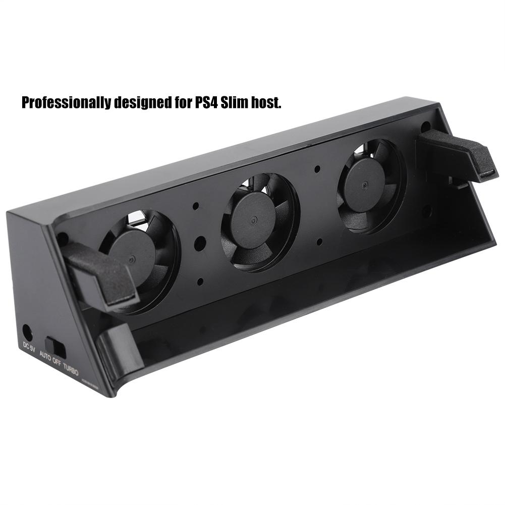 Heat Exhauster Cooler Intelligent Temperature Control Coolling Fan for PS4 Slim