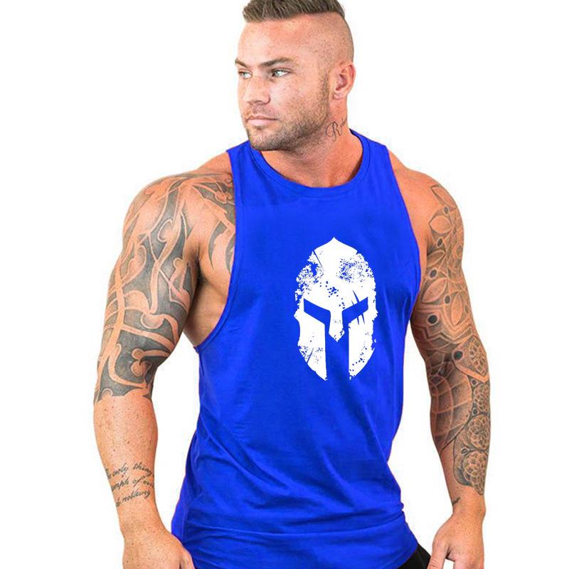 Trendy Men's Streetwear Sleeveless Gym Tank Top - Loose Fit, Muscle Running, Summer Racerback.