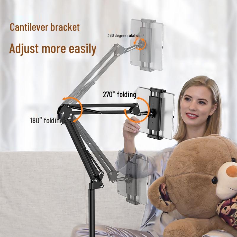Adjustable 360° Rotation Phone & Tablet Stand for Bed or Desktop