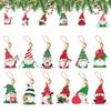 Christmas Decorations for Tree Hangable Wooden Pendants 12 Pieces Decorative Christmas Pendant Santa Claus Decor for Indoor Home