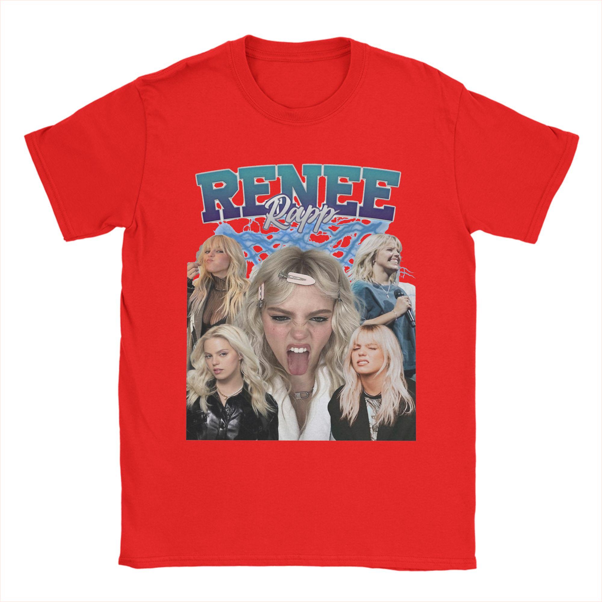 

Renee Rapp Retro Style T Shirt Unisex s Cotton Humor TShirts Crew Neck Tees Short Sleeve Tops Plus Size S