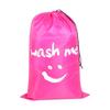 Nylon Laundry Bag Wash Me Travel Storage Pouch Machine Washable Dirty Clothes Organizer Wash Drawstring Bag