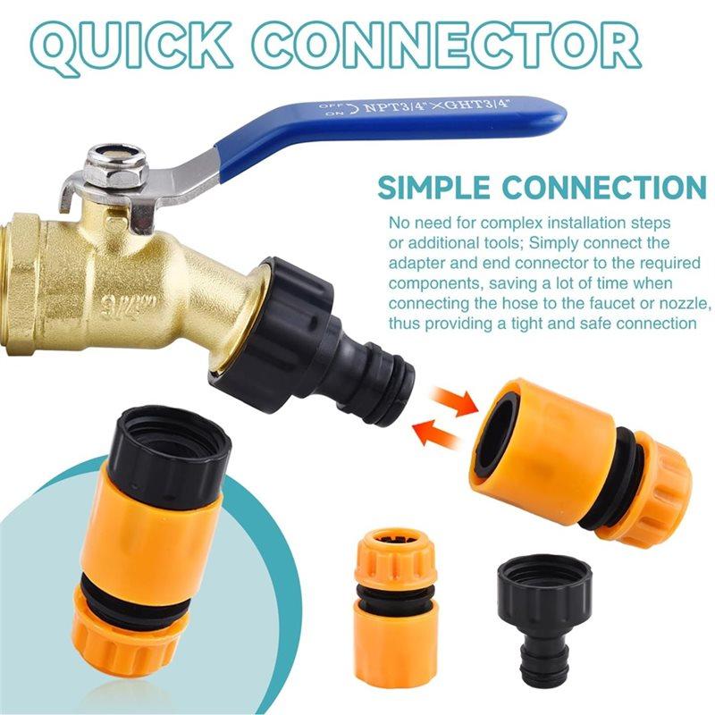 CYCLI-IBC Tote Tank Adapter Kit 275-330 Gallon 2.44" Fineness 2" Fineness And 2" Coarseness Thread 3/4" Male NPT Inlet X3/4" Mal