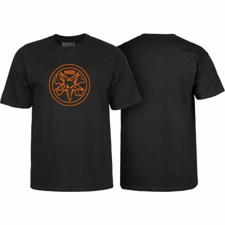 Nové tričko s potiskem lebky a hada Volné Oversized Pánské oblečení Ležérní Krátký rukáv Móda Street Hip Hop Bavlněné tričko Top Pánské oblečení