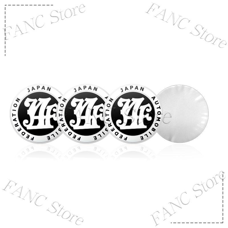 

4Pcs 56/60mm JAF Japan Automobile Federation JDM Emblem Car Wheel Center Hub Cap Rim refit Badge Cover Universal Sticker