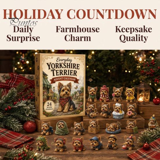 Decorative Miniature Pendants Goat Advent Calendar 2026, 24 Day Christmas Countdown with Unique Mini Pastoral Style Ornaments Figurines, Farmhouse