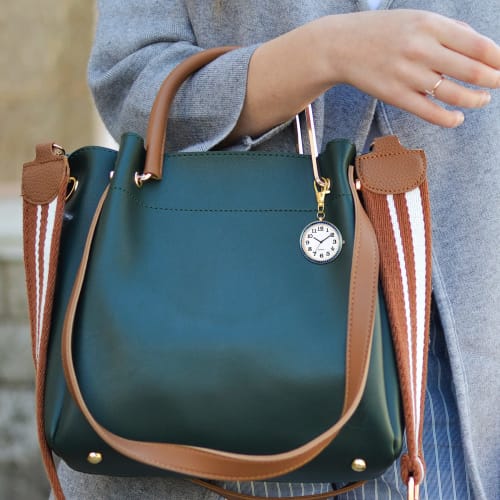 Lancardo Carabiner Watch, Nurse Watch, Pocket Watch, Keychain, Analog, Diamond, Trunk, Easy to Read, Perfect for Everyday Use, Hiking, Commuting, Chri