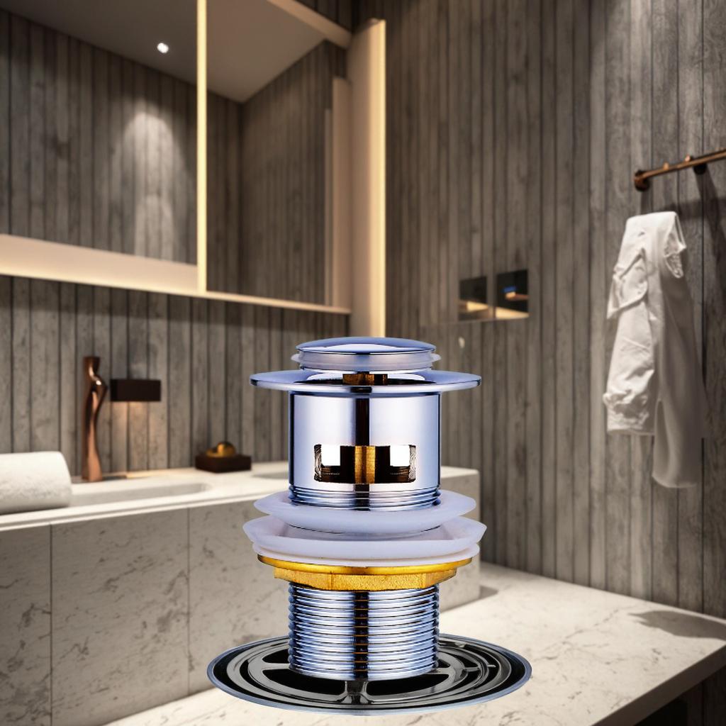 Zinc Alloy and Stainless Steel Pop-up Drains for Modern Bathroom Sink Drainage Systems