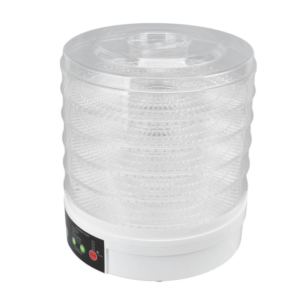 Food Dehydrator Food Grade 350W 50Hz 5 Trays Knob Control Electric Food Dryer Machine with Lid for
