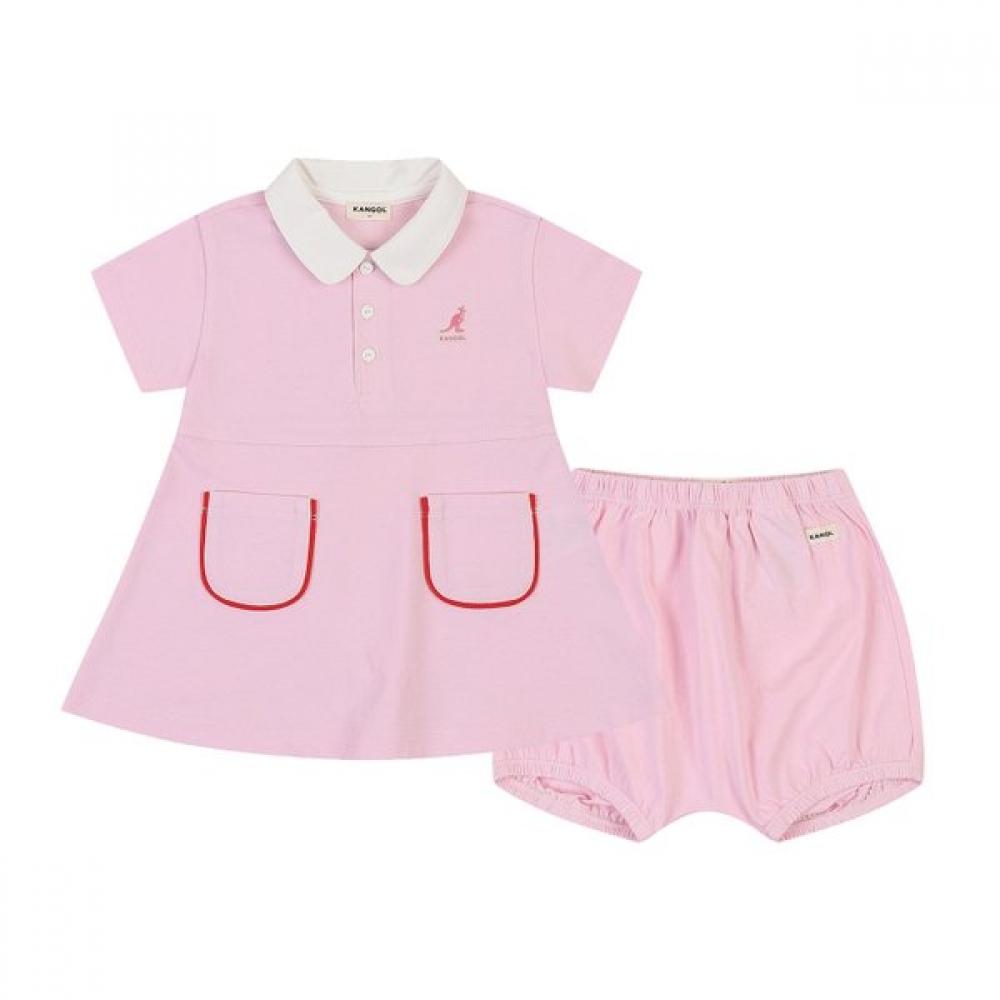 

Kangol Kids Coolmax Pique One Piece Bloomer Pink Sb 2d01 Pink/080