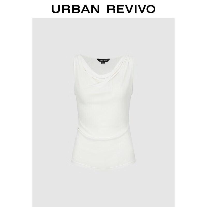 Women s Sleeveless Draped Neck T-Shirt L