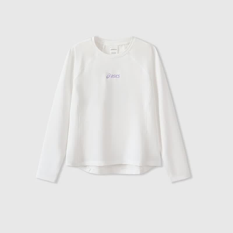 Asics Girls' Moisture-Wicking Printed Long-Sleeve T-Shirt