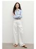 Hongxiu 2025 Glossy Lapel Drape Acetate Top - Spring/Autumn Women's Fashion Shirt
