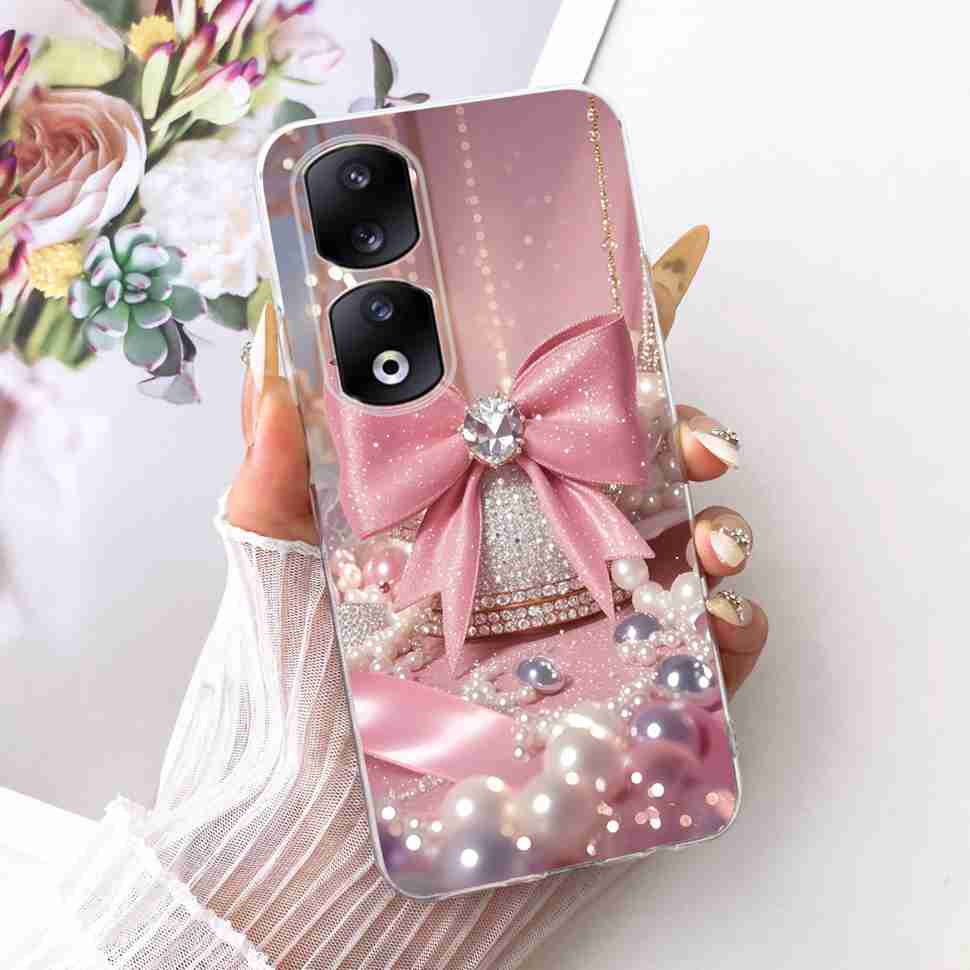 Funda para Honor 90 Pro 5G 6.78" Moda Mariposa Pintada Silicona TPU Cubierta Trasera Para Honor 90Pro 90 PRO 5G REP-AN00 Fundas para Teléfono