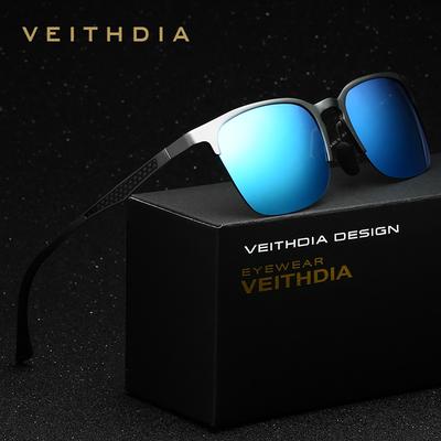 VEITHDIA Aluminum Magnesium Brand Sunglasses Polarized Lens Vintage Eyewear Accessories Men/Women