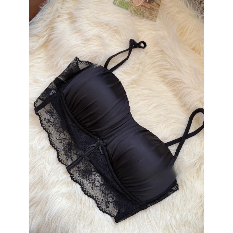 Fille Printemps et Été Luxe Léger Sexy Dentelle Petite Poitrine Push-up Montrer Grande Beauté Dos Sous-vêtement