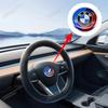 7 szt. Dla BMW Model Złączny Emblemat Logo na Maskę Przód 82 mm + Odznaka Tył 74 mm + Kołpak Koła 56/68 mm + Naklejka na Kierownicę 45 mm do Wszystkich BMW