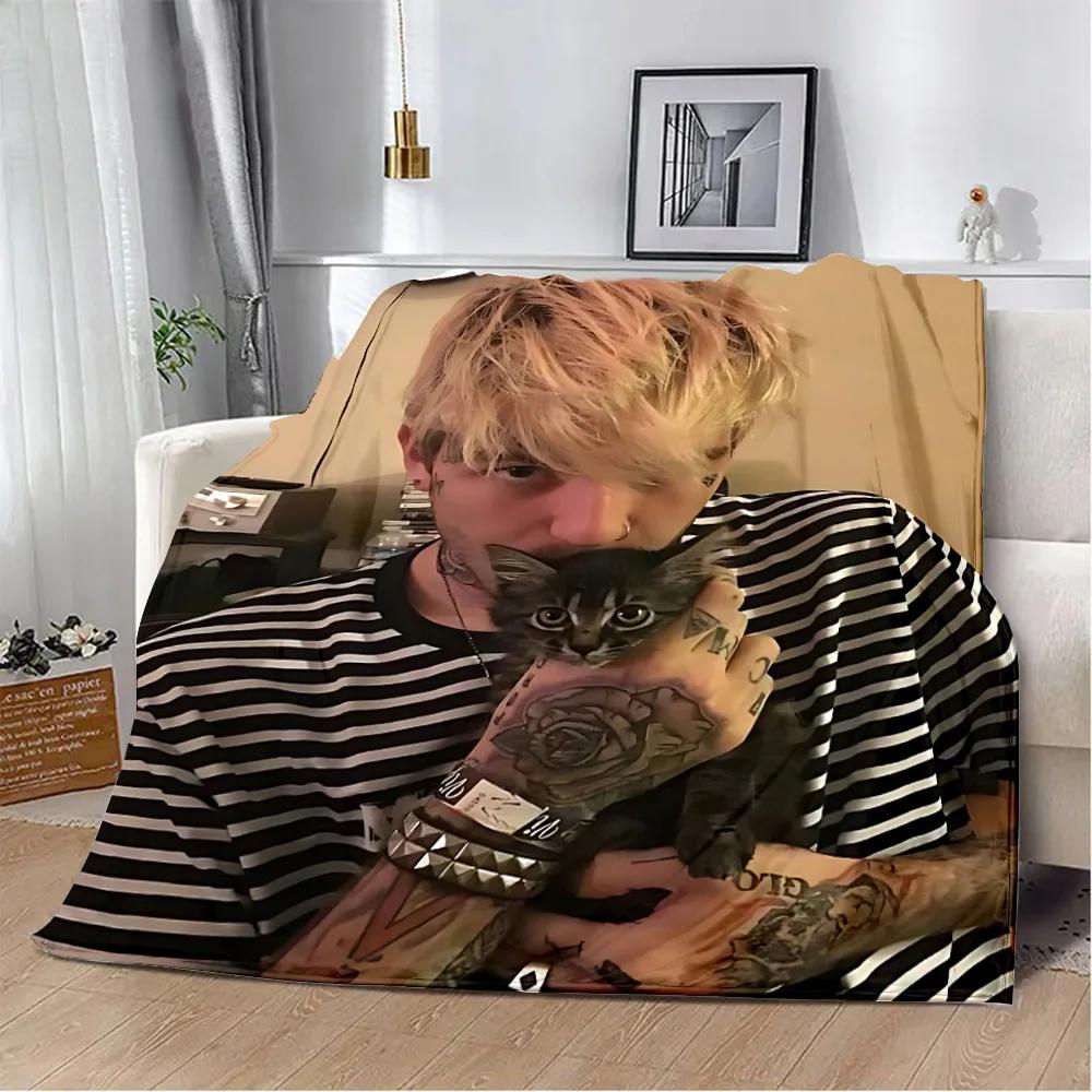 Heißer Sänger Bedruckte Decke Picknickdecken Warme Decke Weich und L-Lil P-Peep Bequeme Decke Zuhause Reise Geburtstagsgeschenk