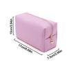 New PU Leather Makeup Bag Large Capacity Zipper Closure Toiletry Bag Waterproof Storage Bag for Women & Men