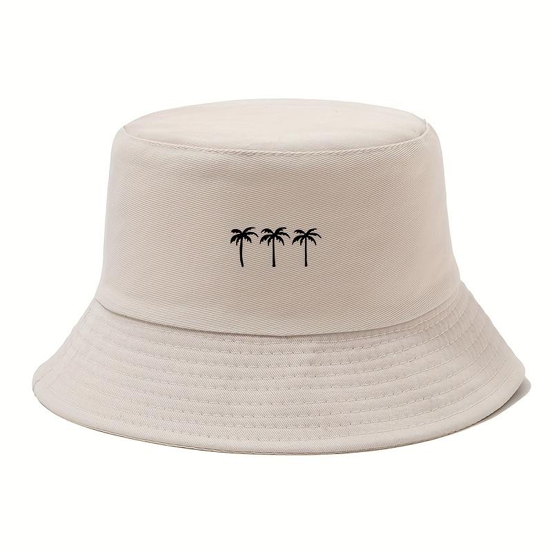Coconut Print Fisherman Hat, Fashionable for Both Men and Women, Suitable for Outdoor Travel, Summer Beach Leisure