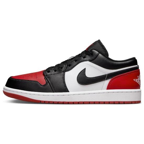 Air Jordan 1 Low Bred Toe 2.0 Men Sneakers 553558-161