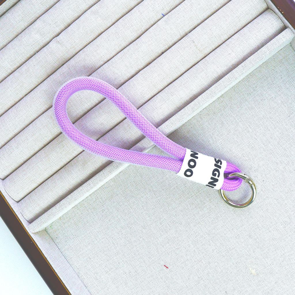 Two-color Mesh Mobile Phone Cord Key Chain Personalized Color Hand Rope Lanyard Hand-woven Anti-loss Rope Wrist Strap Mobile Phone Chain