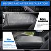 Car Center Console Armrest Cover for Hyundai Tucson 2022 2023 Leather Anti-Scratch Central Box Lid Protector Cushion Interior Accessories-Carbon