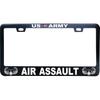 US Army Disabled Veteran License Plate Frames - Metal Car Tag Sign For Women/Men, Standard 6X12 2-Hole And Screws Fits US & Canada