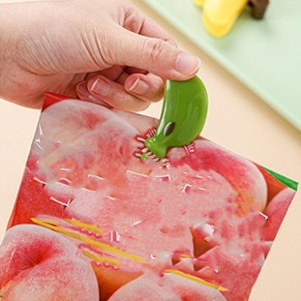 Moisture-proof Food Bag Clip Hand Press Fresh-keeping Clip Creative Snack Sealing Clip  Office Use
