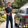 High Pressure Water Spray Gun with Adjustable Nozzle and Multiple Connectors for Home Car Washing and Garden Cleaning Use