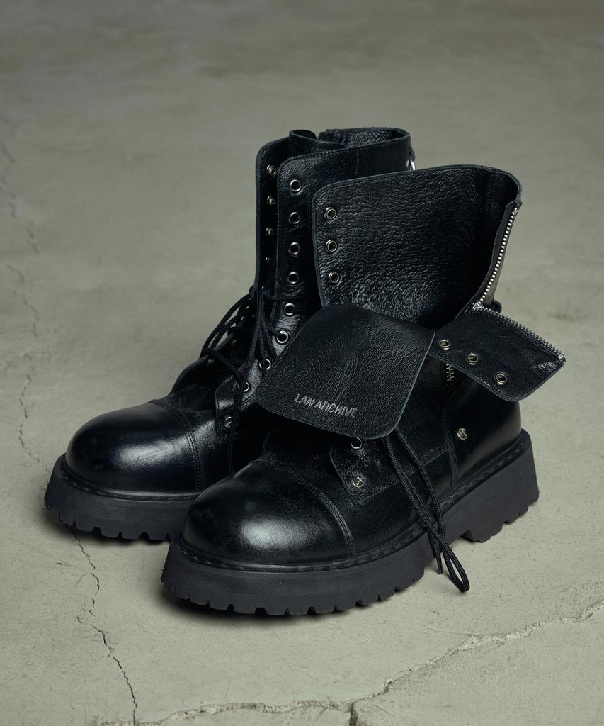 Lanarchive [5014] Shadow Flap Combat Boots