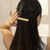Retro Long Golden Metal Smooth Hammered Hairpin Minimalist Senior Hair Loop Accessories Ponytail Hair Pin Headwear Charm Jewelry