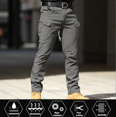 Men Military Tactical Pants Waterproof Cargo Pants Men Breathable Army Solid Color Combat Long Trousers Work Joggers S-5XL