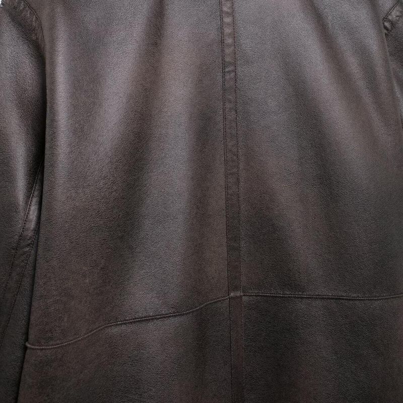 Kaslead New Arrival Women's Clothing Fashion Style Fashion Imitation Leather Double-Sided Coat Outwear 6318248