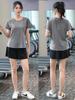 Plus Size Women's Quick-Dry Yoga Sports Set - Summer Loose Gym Shorts