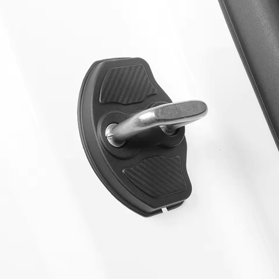 4pcs Car Door Mute Damping Cushion Silicone Door Lock Buckle Cover for Tesla Model Y 2025 Juniper