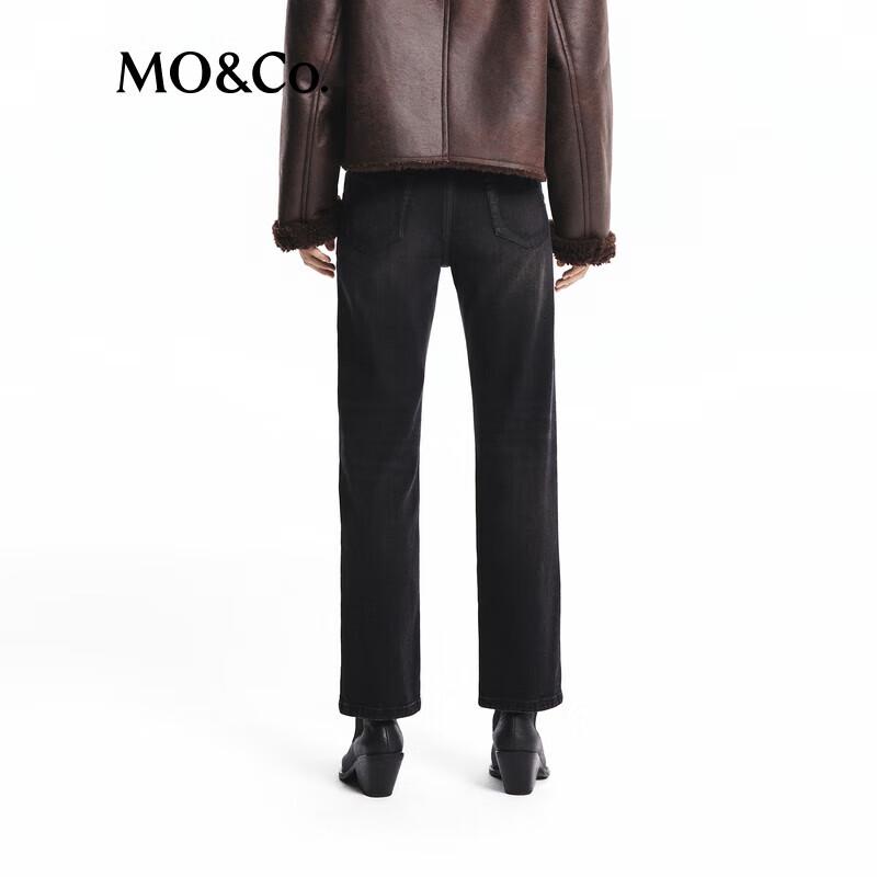 MO&Co. 2024 Autumn Slim Straight Ankle Jeans