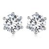K227 Crystal Crystal Earrings 5 Mm Stud Silver 925