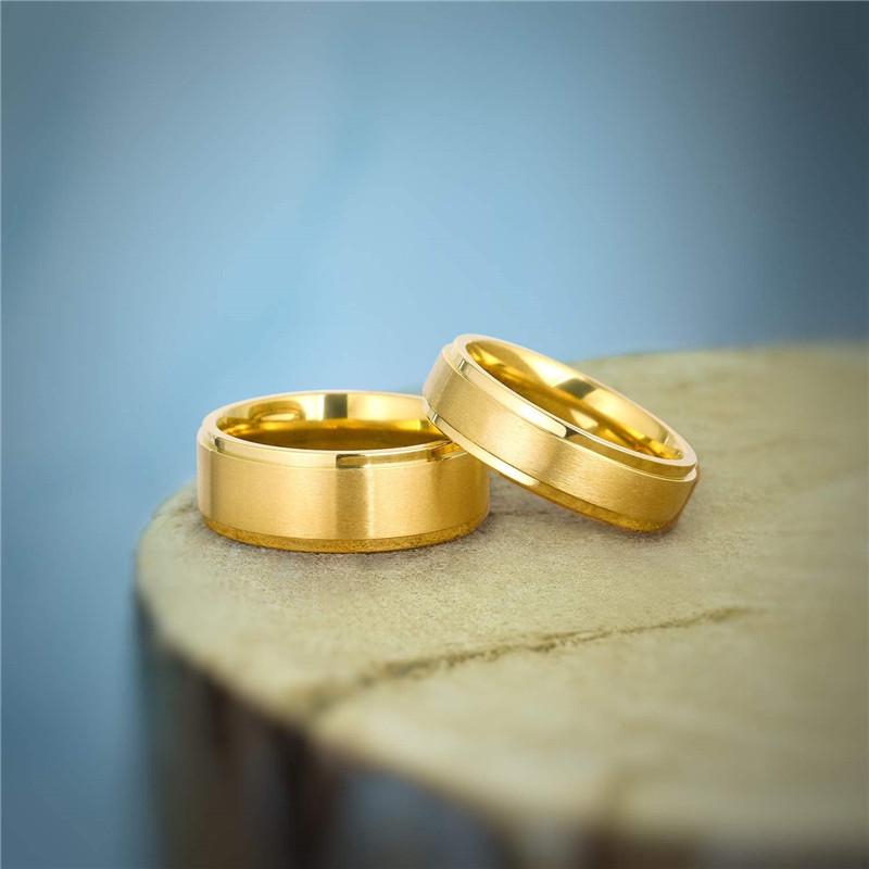 Tigrade 4/6/8/10mm Black Titanium Ring Man Brushed Wedding Band Women Engagement Rings Silver Color Bague Femme Anneau Bijoux