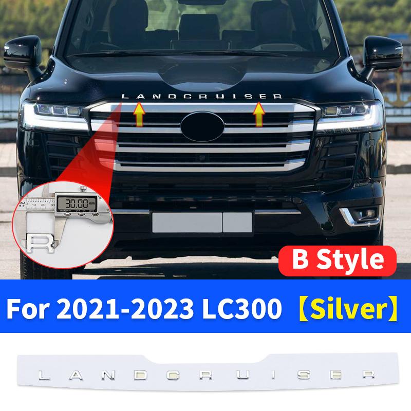 For 2022 Toyota Land Cruiser 300 LC300 FJ300 VXR GXR 3D Letters Sticker Hood Emblem Logo Badge Exterior Modification Accessories