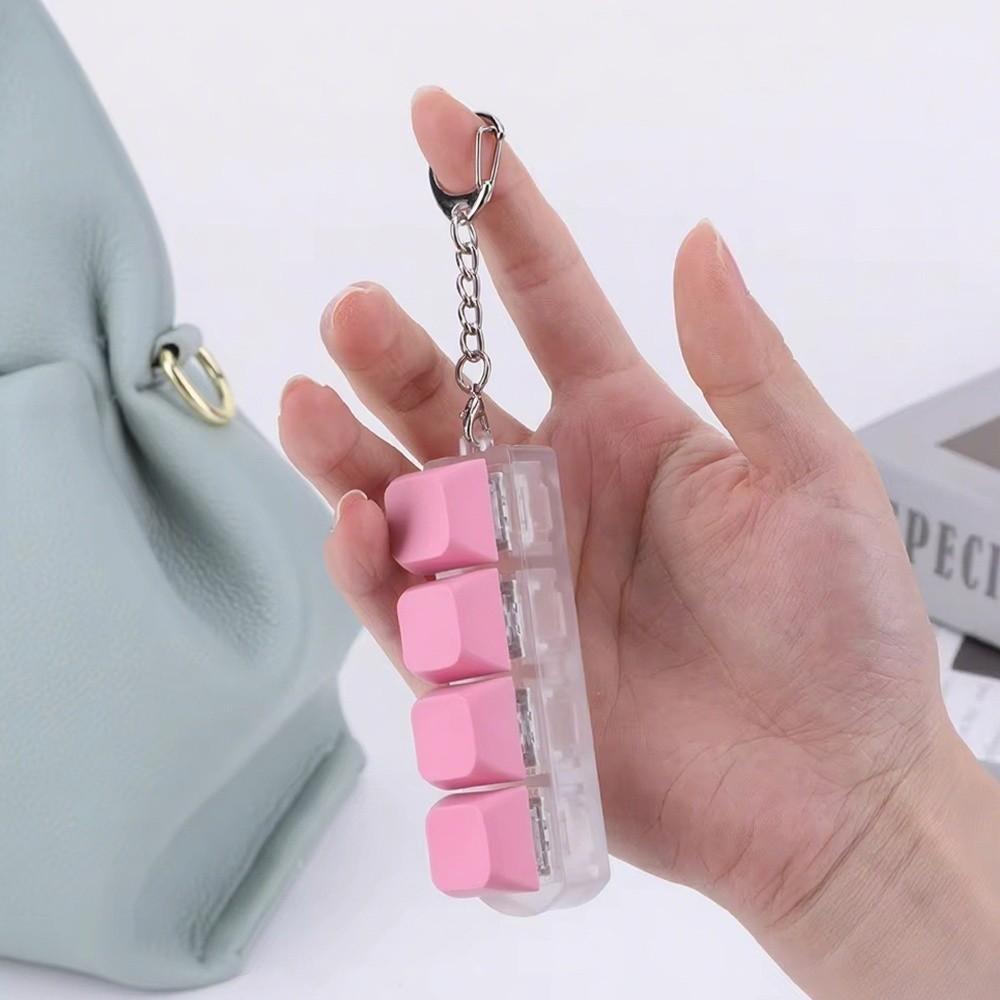 Finger Button Fidget Finger Keycaps 4 Keys Keyboard Keycaps Fidget Toy Party Stress Relief Diy Keycaps Toy Keyboard Caps