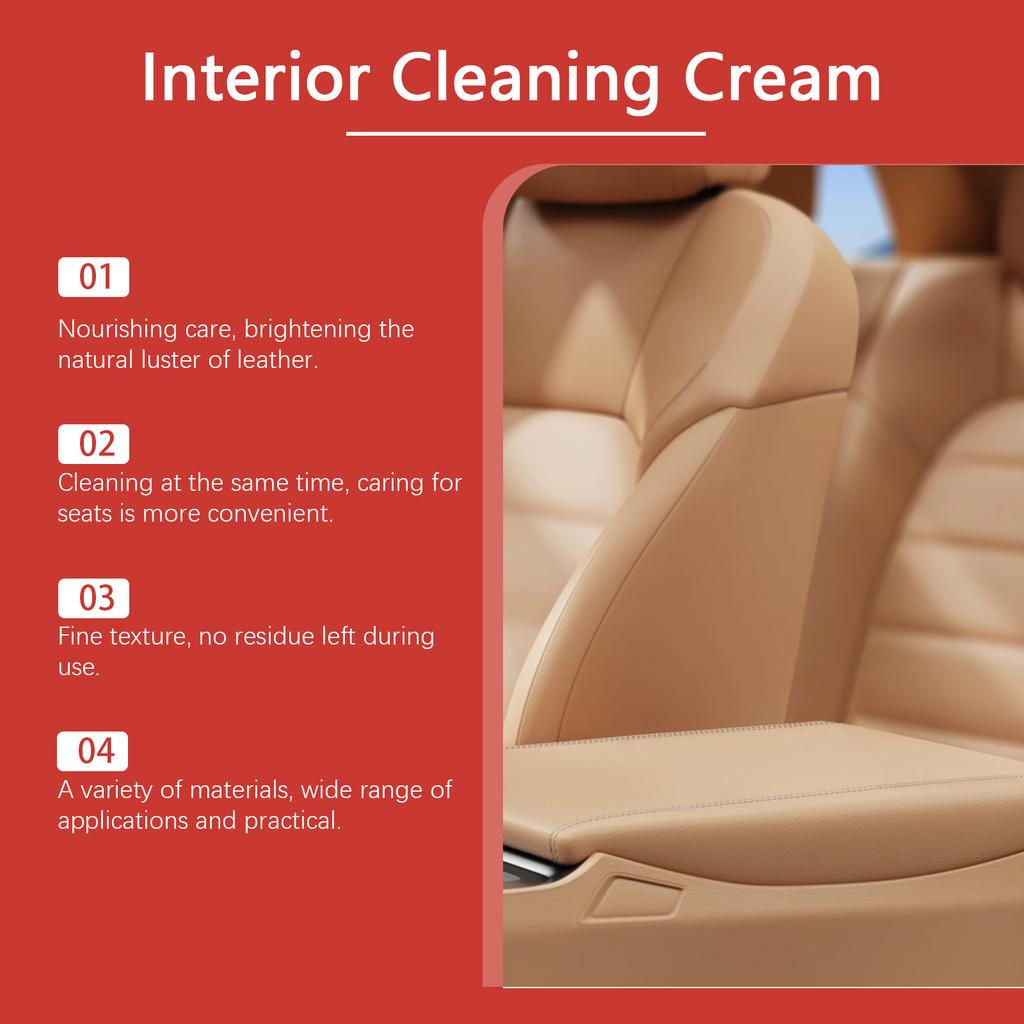 Leder Innenraum Pflegecreme, Auto Innenraum Sitz Polier- und Aufbereitungs Lederpflege- und Reinigungcreme