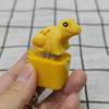 Decompression Toy Frog Croaking Fidget Key Chain Rechargeable Frog Clicker with Realistic Sounds Portable Stress Relief Toy
