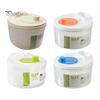 Food Grade Vegetable Strainer Salad Spinner, Manual Quick Drying Fruit Washer, Multi Functional with Large Capacity Spinner Slicing Blade Design,