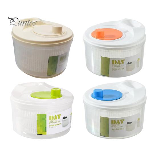 Food Grade Vegetable Strainer Salad Spinner, Manual Quick Drying Fruit Washer, Multi Functional with Large Capacity Spinner Slicing Blade Design,