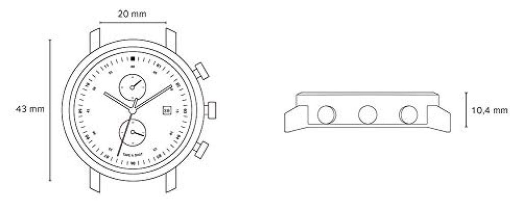 Watch the Shot Shot Charles 43mm Walnut