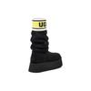 New UGG Classic Sweater Letter Boot Black Women's 1144045-BLK
