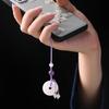 Elegant White Jade Mobile Phone Chain Anti-lost Lanyard Stylish Bag Hangings Pendant Decoration Durable U Disk Charm