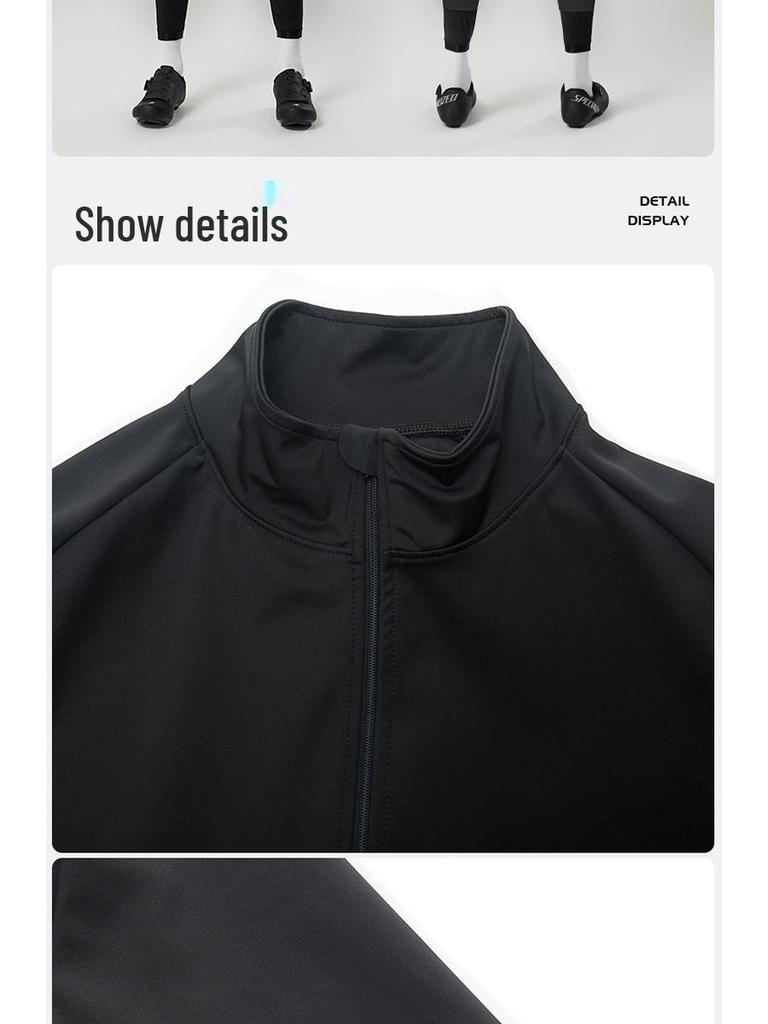 YKYWBIKE Men's Windproof Long Sleeve Mountain Cycling Jersey