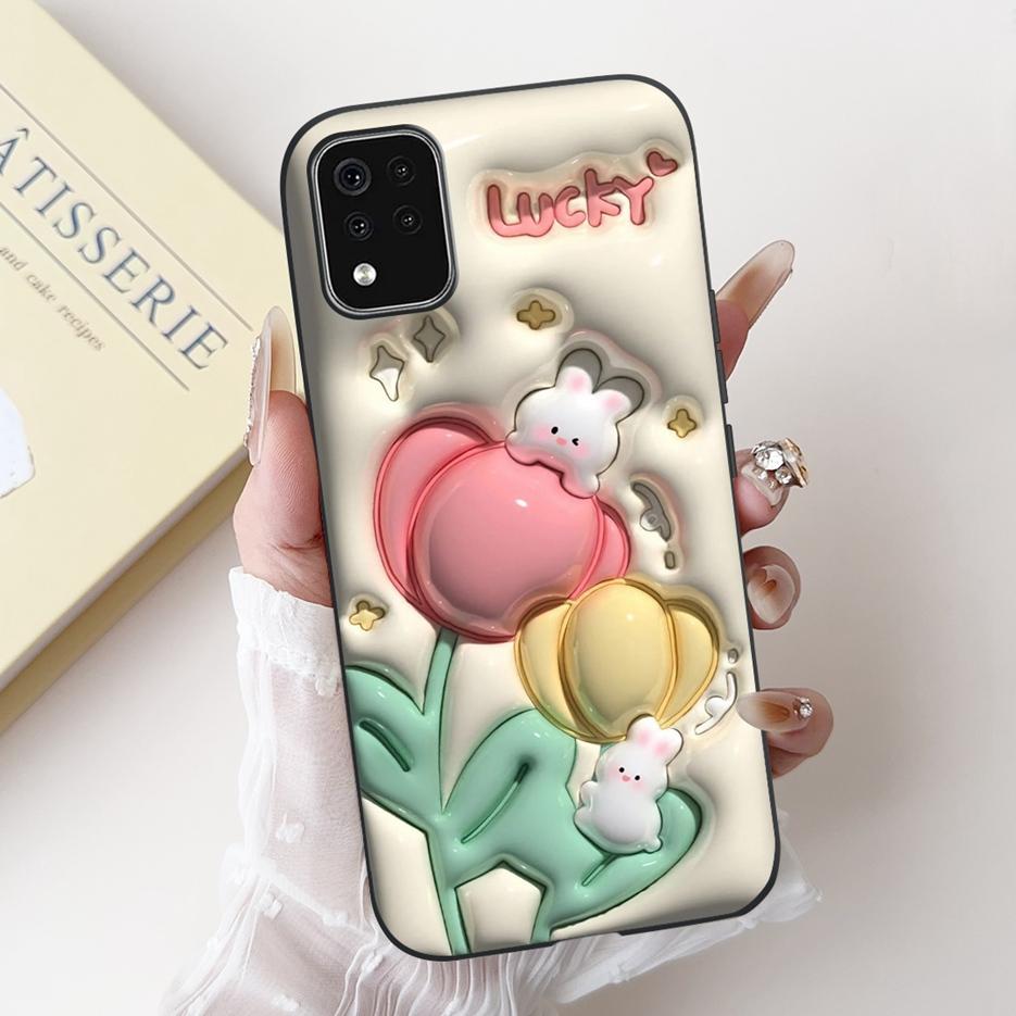 For LG K42 Case LG K52 LM-K520 Cute Rabbit Cartoon Cover Soft Silicone Phone Case For LG K62 K 42 52 LGK42 LGK52 Back Cover Bags